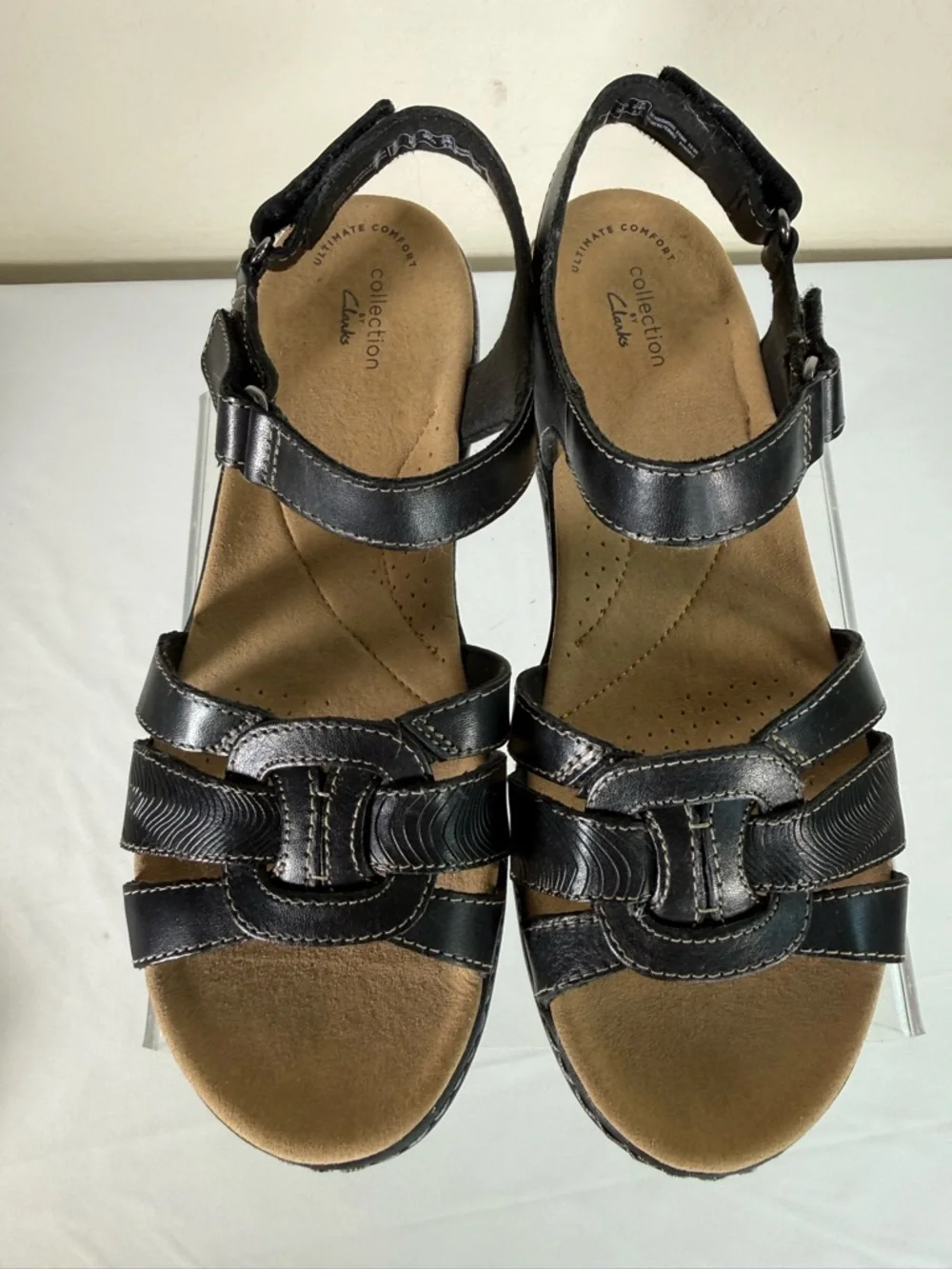 Clarks Laurieann Sela Ultimate Comfort Collection Sandals Size 8.5 WIDE LIKE NEW - Picture 4 of 13